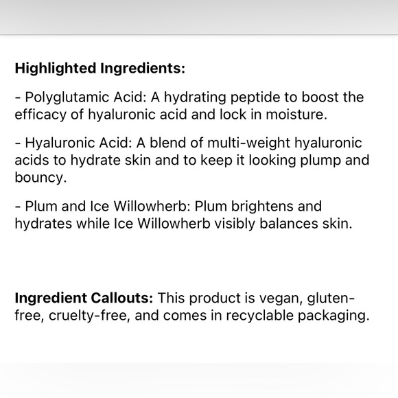 GLOW RECIPE Hyaluronic Dewy Plum Plumping Product BNIB - Picture 4 of 14